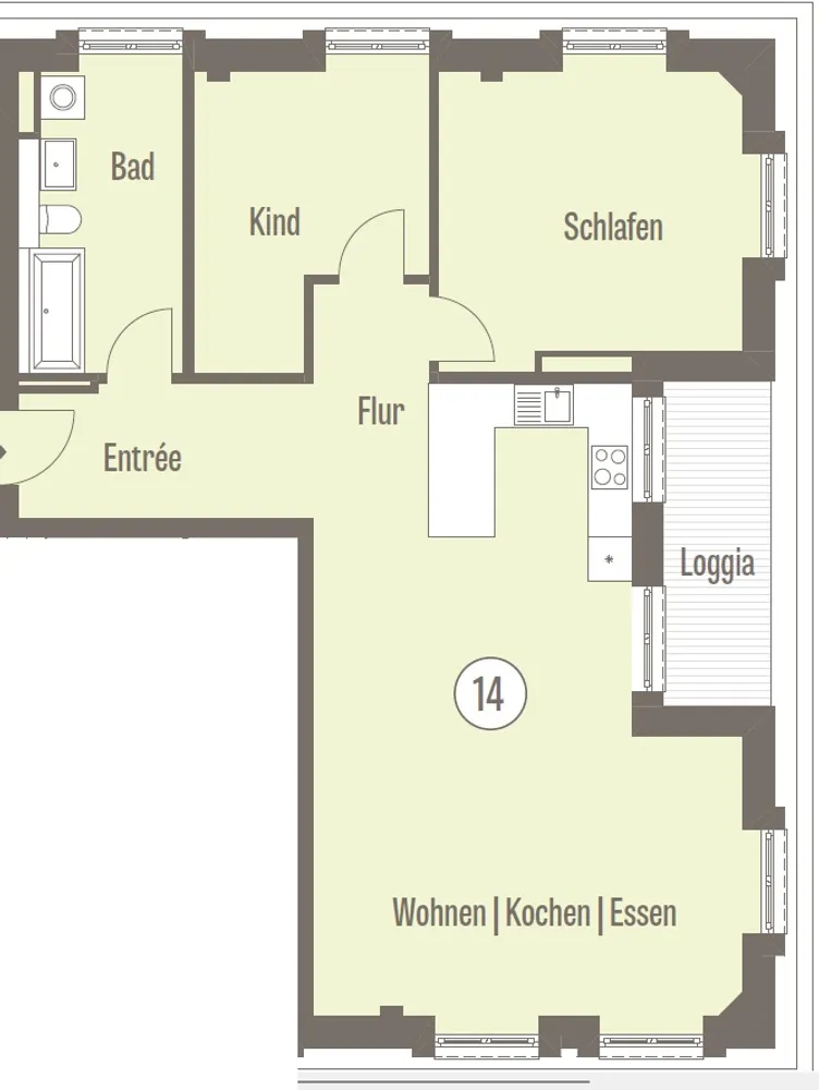 3 Zimmer Wohnung mit 93 m² in Leipzig – Bild 8