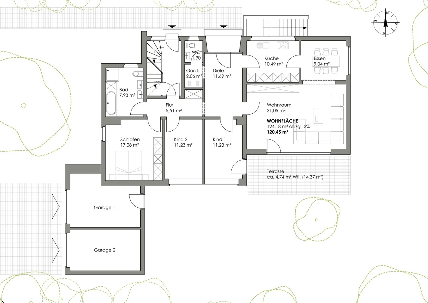 5 Zimmer Wohnung mit 120 m² in Münster – Bild 11