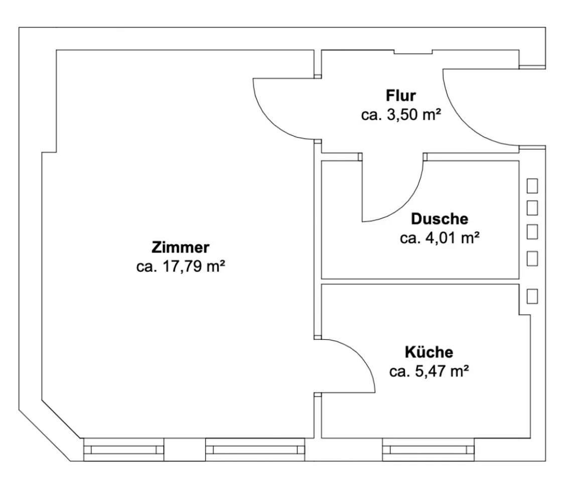 1 Zimmer Wohnung mit 31 m² in Berlin – Bild 9
