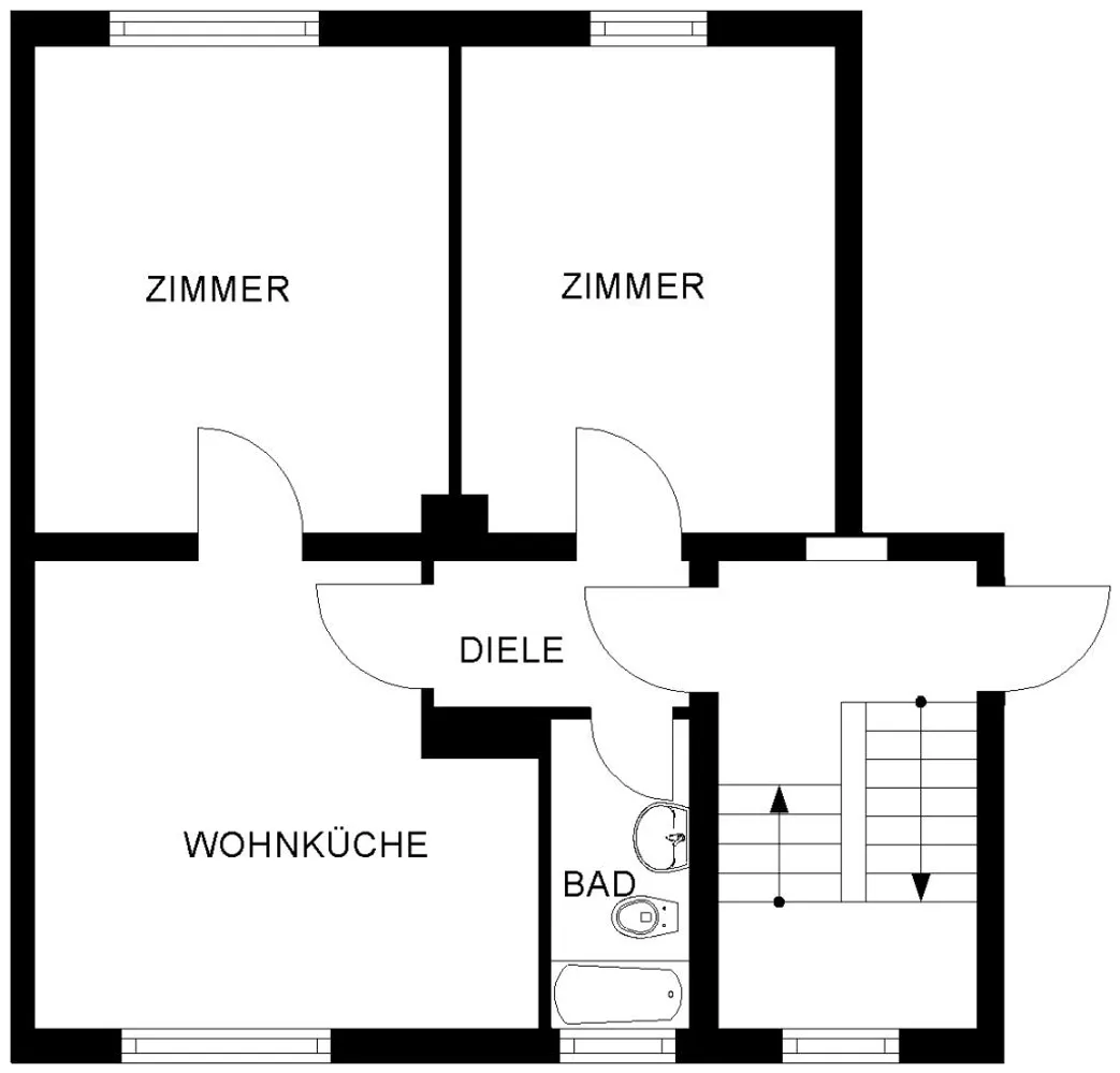 2 Zimmer Wohnung mit 50 m² in Bochum – Bild 2