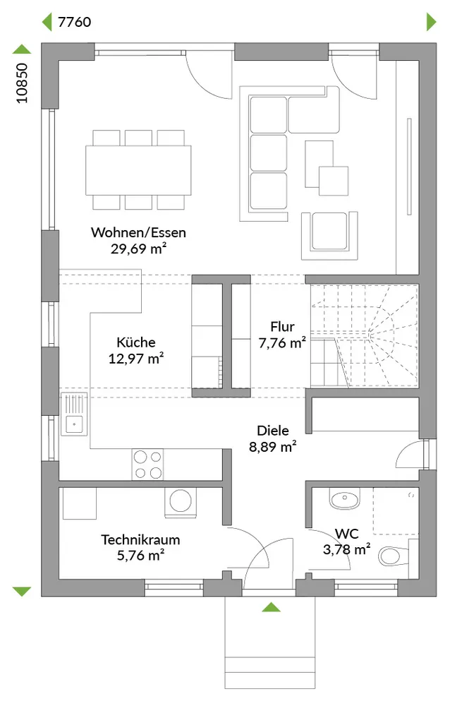 4 Zimmer Haus mit 134 m² in Hagen – Bild 2