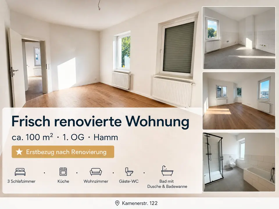 4 Zimmer Wohnung mit 100 m² in Hamm – Bild 1