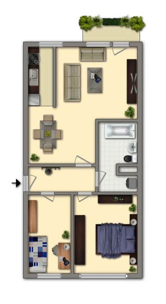 3 room apartment with 67 m² in Chemnitz – Photo 3