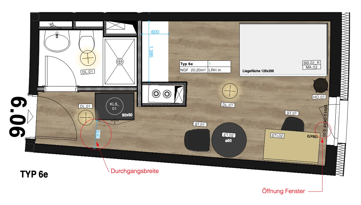 1 Zimmer Wohnung mit 19 m² in Berlin – Bild 4