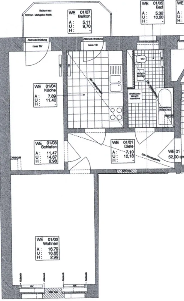 2 Zimmer Wohnung mit 53 m² in Leipzig – Bild 2
