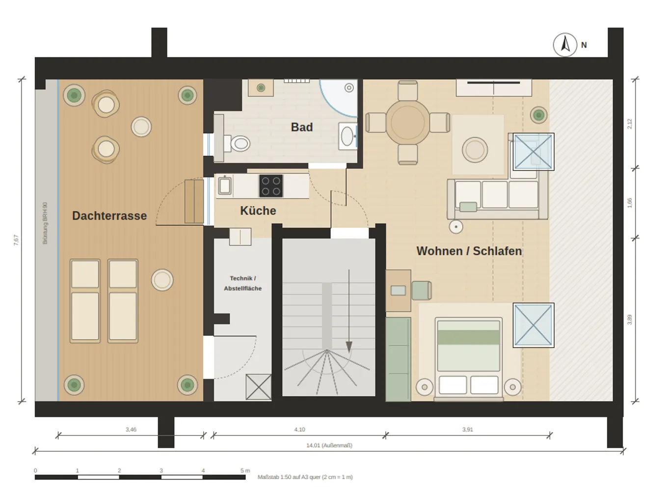 1 Zimmer Wohnung mit 52 m² in Bochum – Bild 7