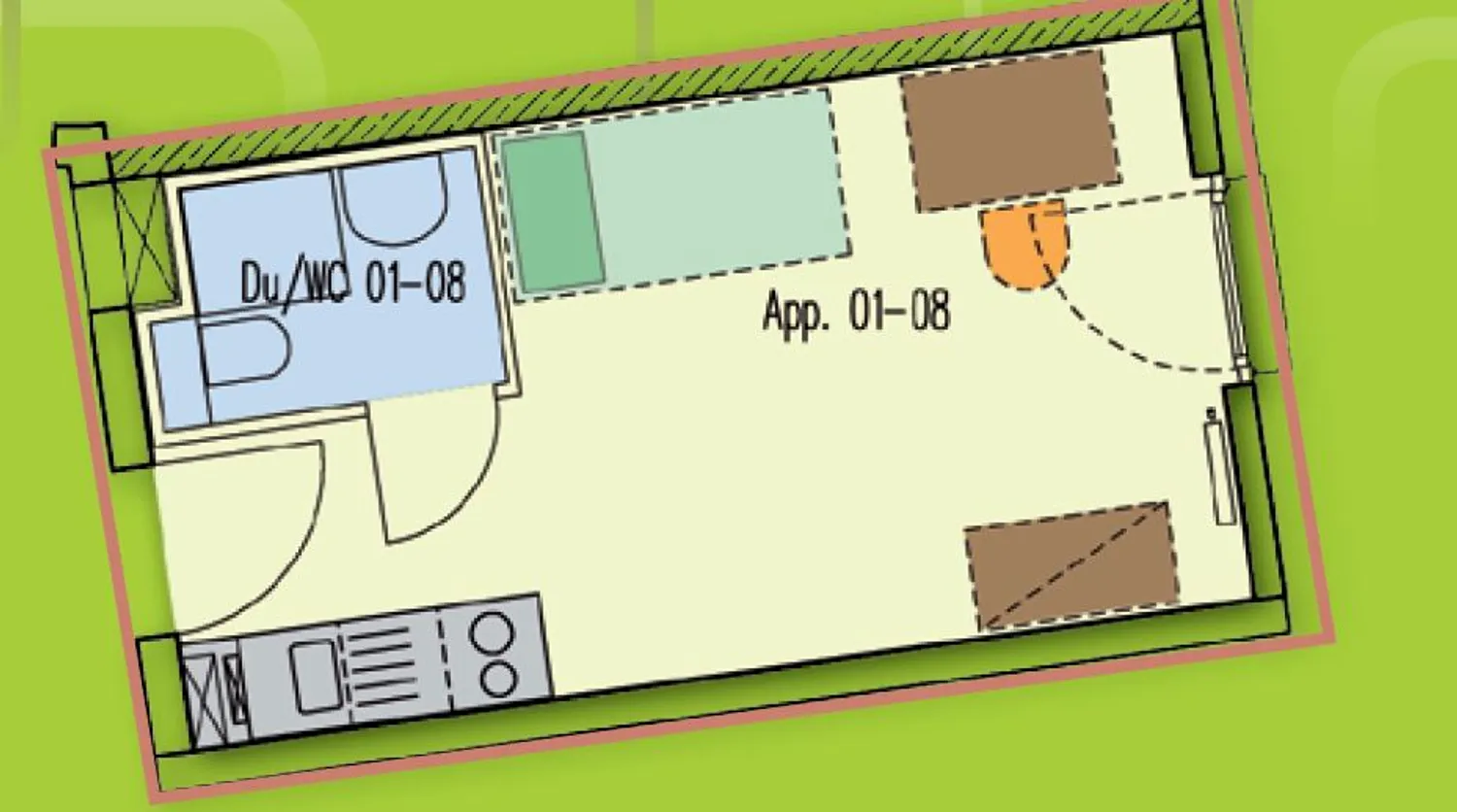 1 room apartment with 21 m² in Erlangen – Photo 6