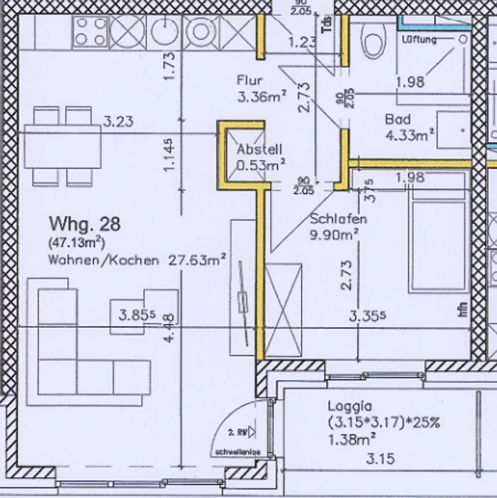 2 Zimmer Wohnung mit 47 m² in Bergheim – Bild 9