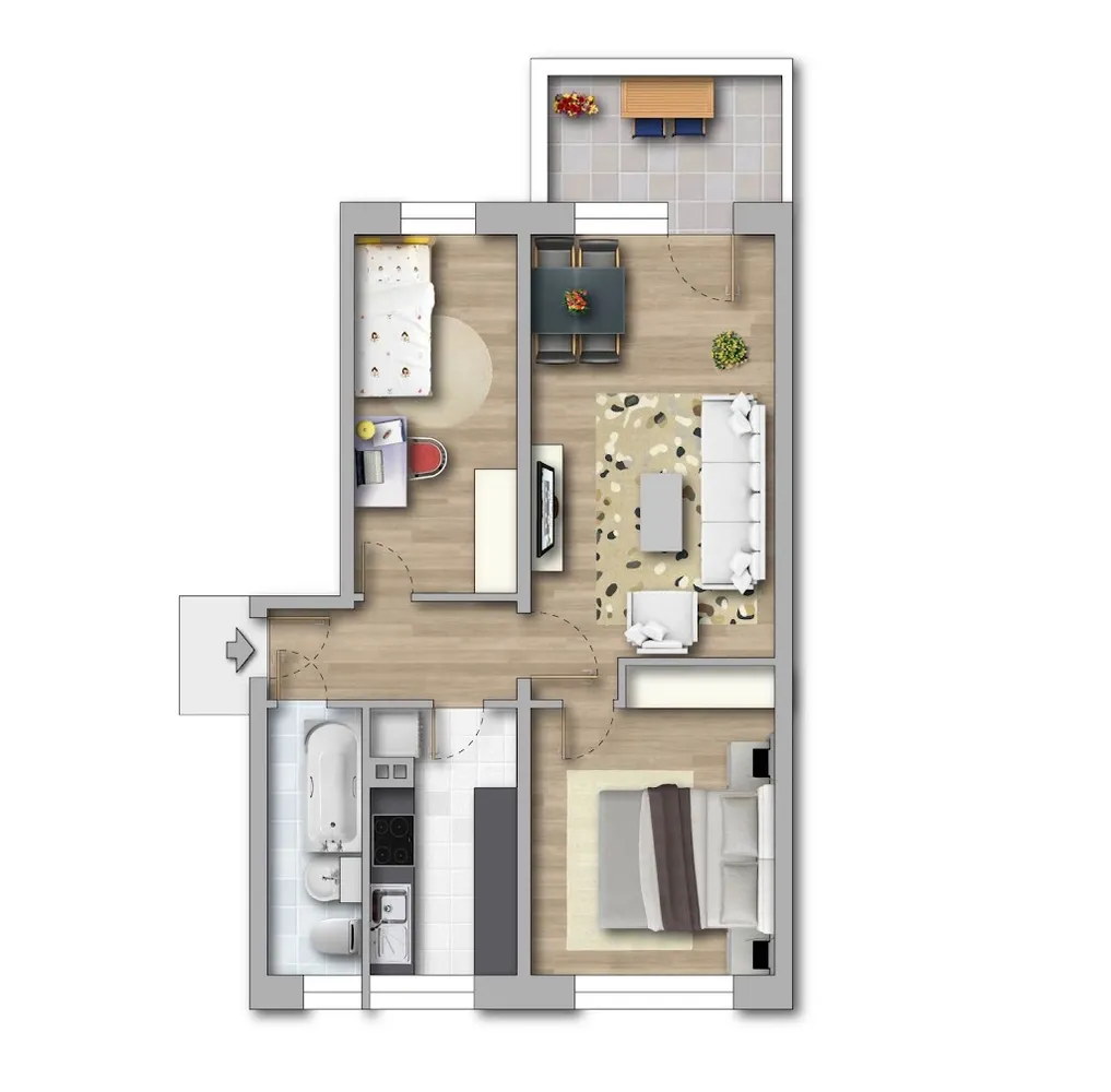 3 Zimmer Wohnung mit 60 m² in Chemnitz – Bild 9