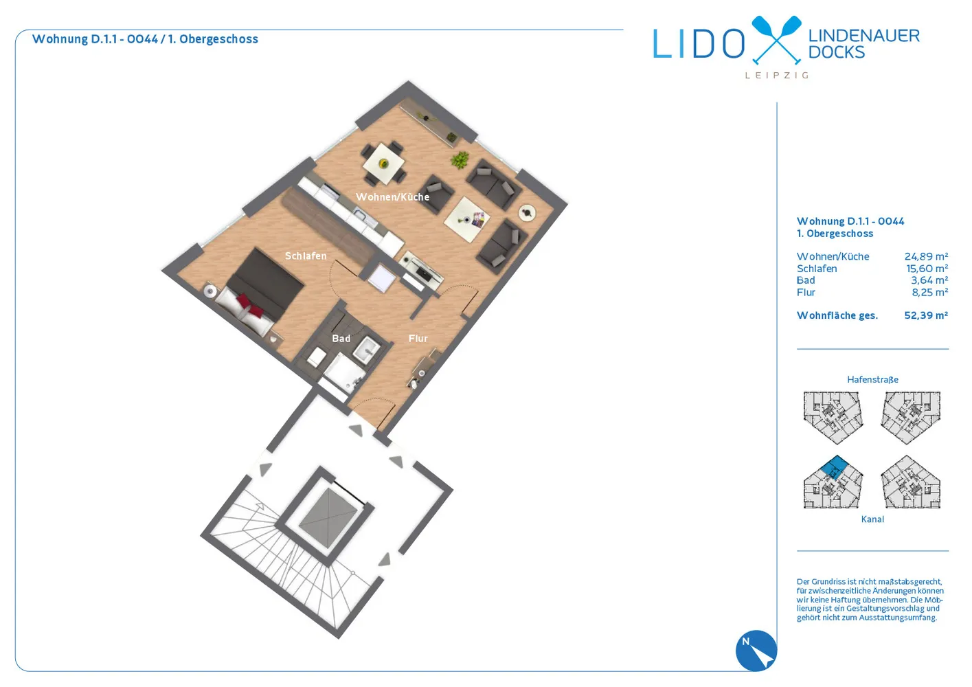 2 Zimmer Wohnung mit 52 m² in Leipzig – Bild 5