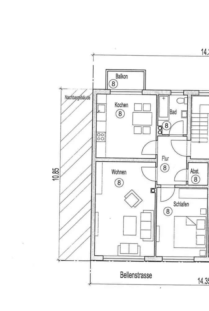 1 Zimmer Wohnung mit 19 m² in Mannheim – Bild 4