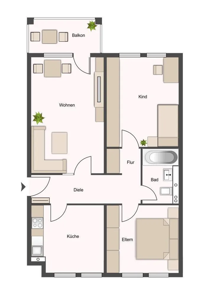 3 Zimmer Wohnung mit 83 m² in Lüneburg – Bild 9