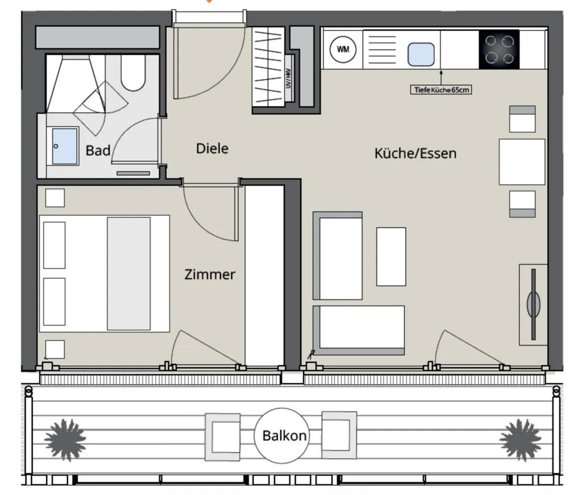2 Zimmer Wohnung mit 43 m² in Berlin – Bild 8