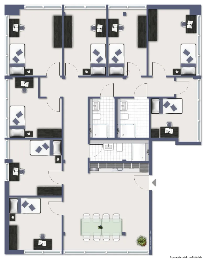 1 Zimmer Wohnung mit 19 m² in Stuttgart – Bild 2