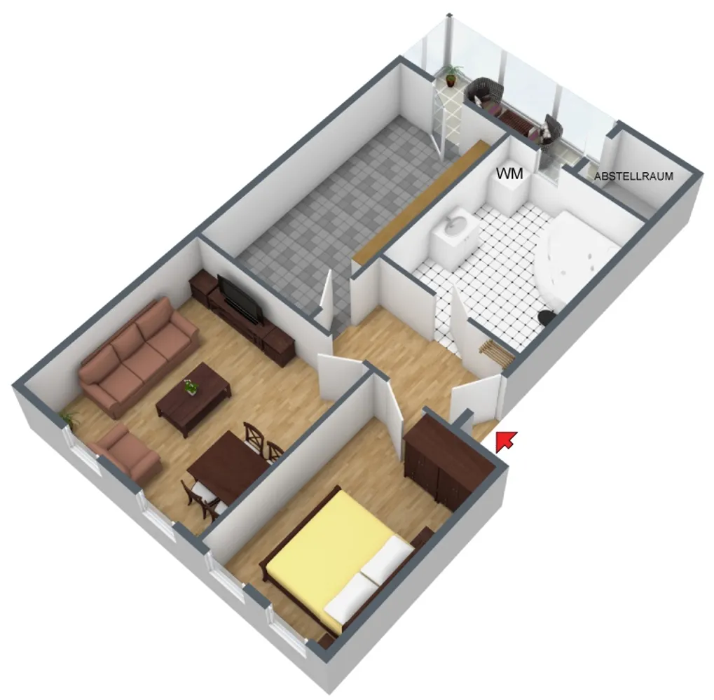 2 room apartment with 65 m² in Zeitz – Photo 6
