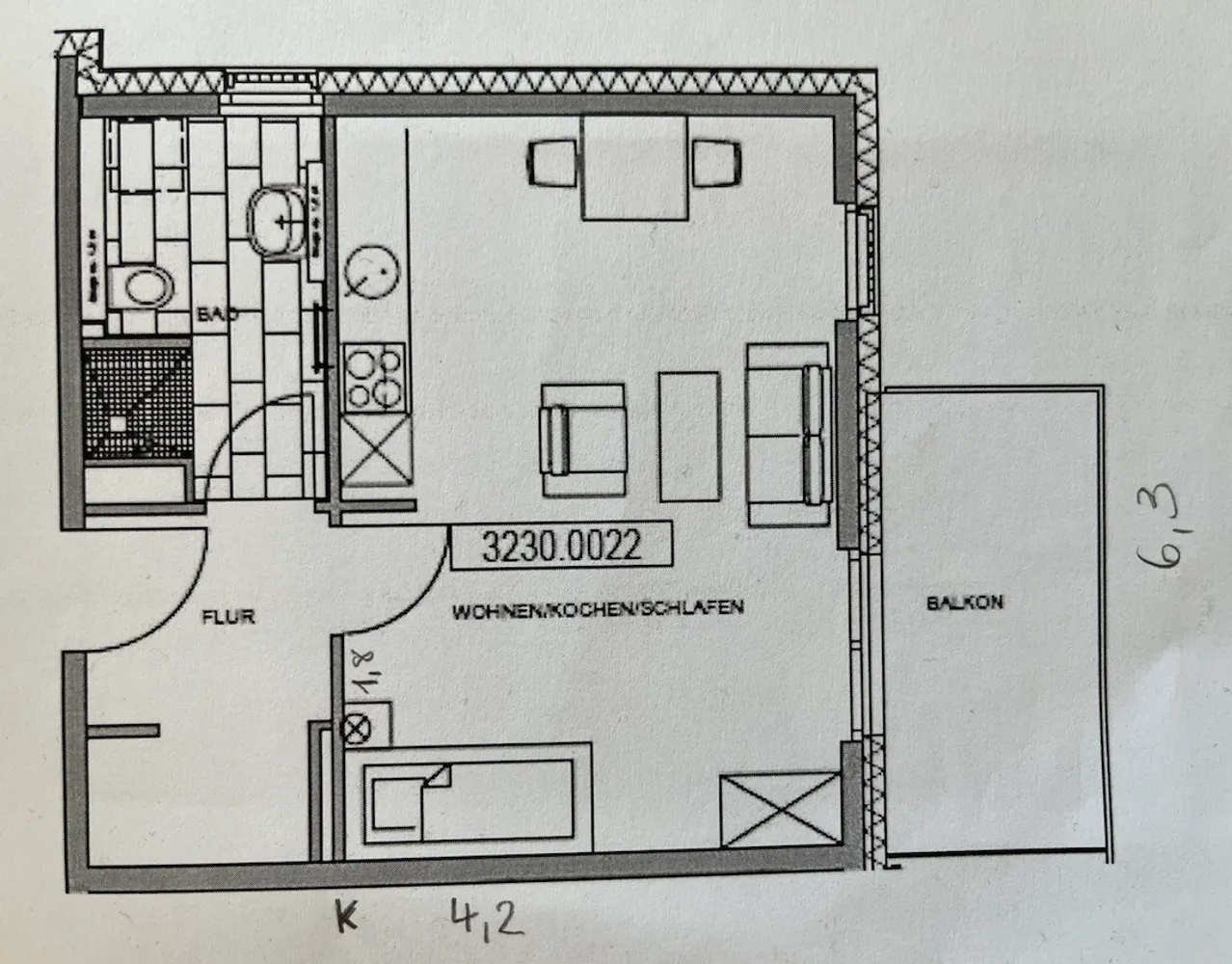 1 Zimmer Wohnung mit 43 m² in Nürnberg – Bild 4
