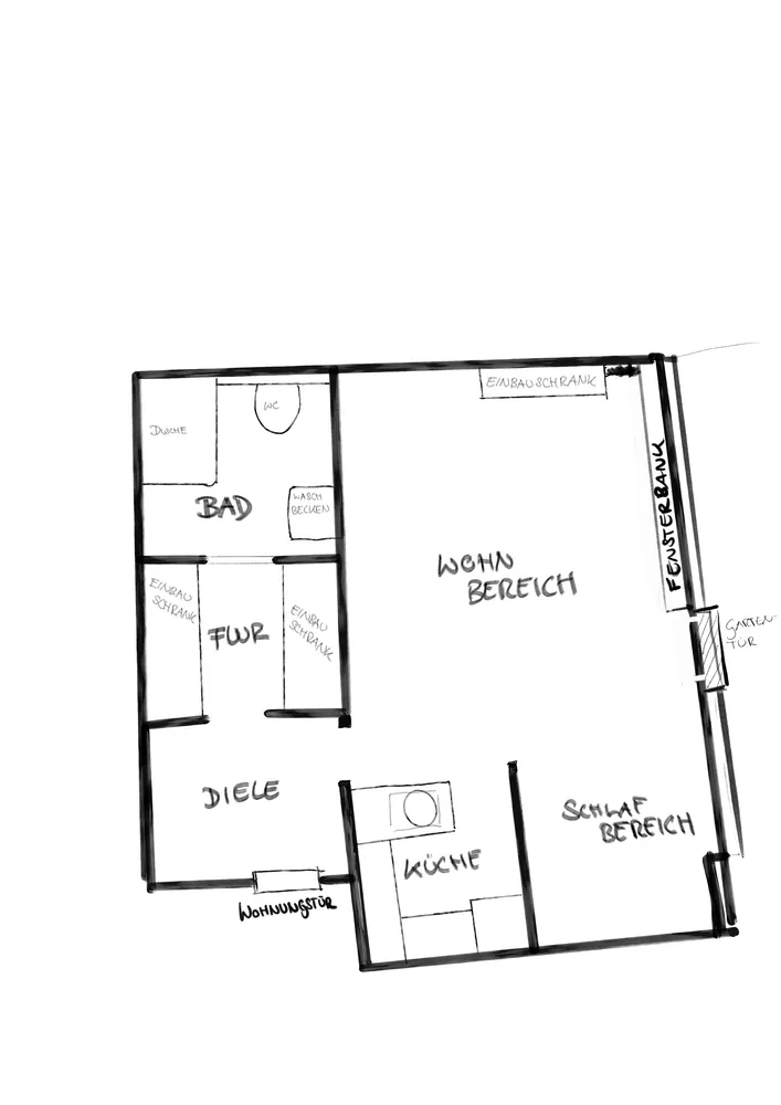 1 room apartment with 52 m² in Düsseldorf – Photo 3