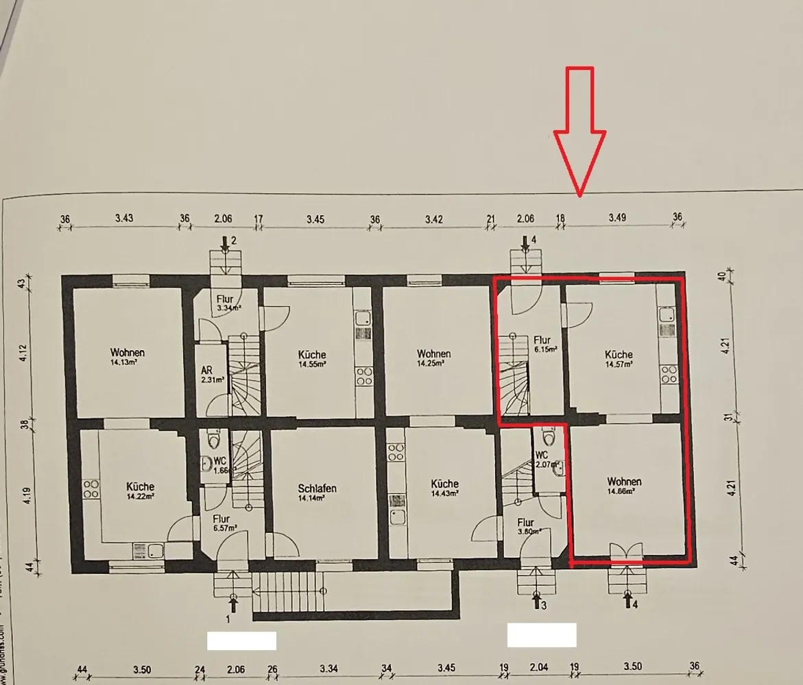3 Zimmer Wohnung mit 66 m² in Duisburg – Bild 12
