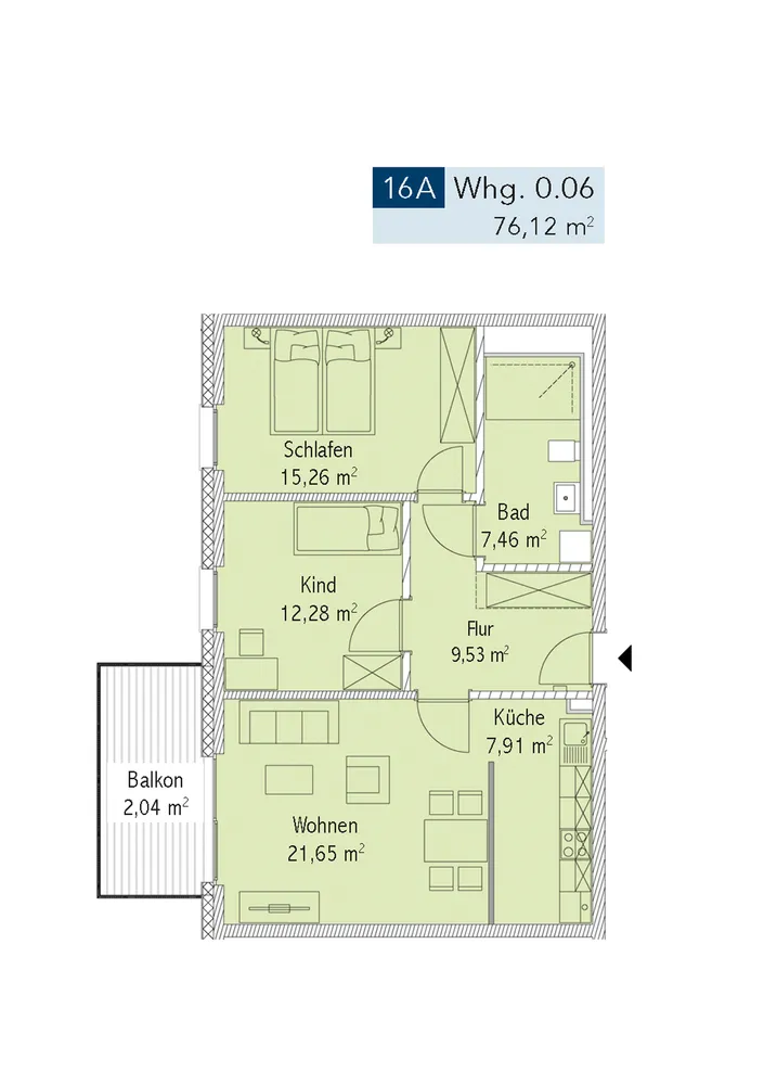 3 Zimmer Wohnung mit 76 m² in Rostock – Bild 11