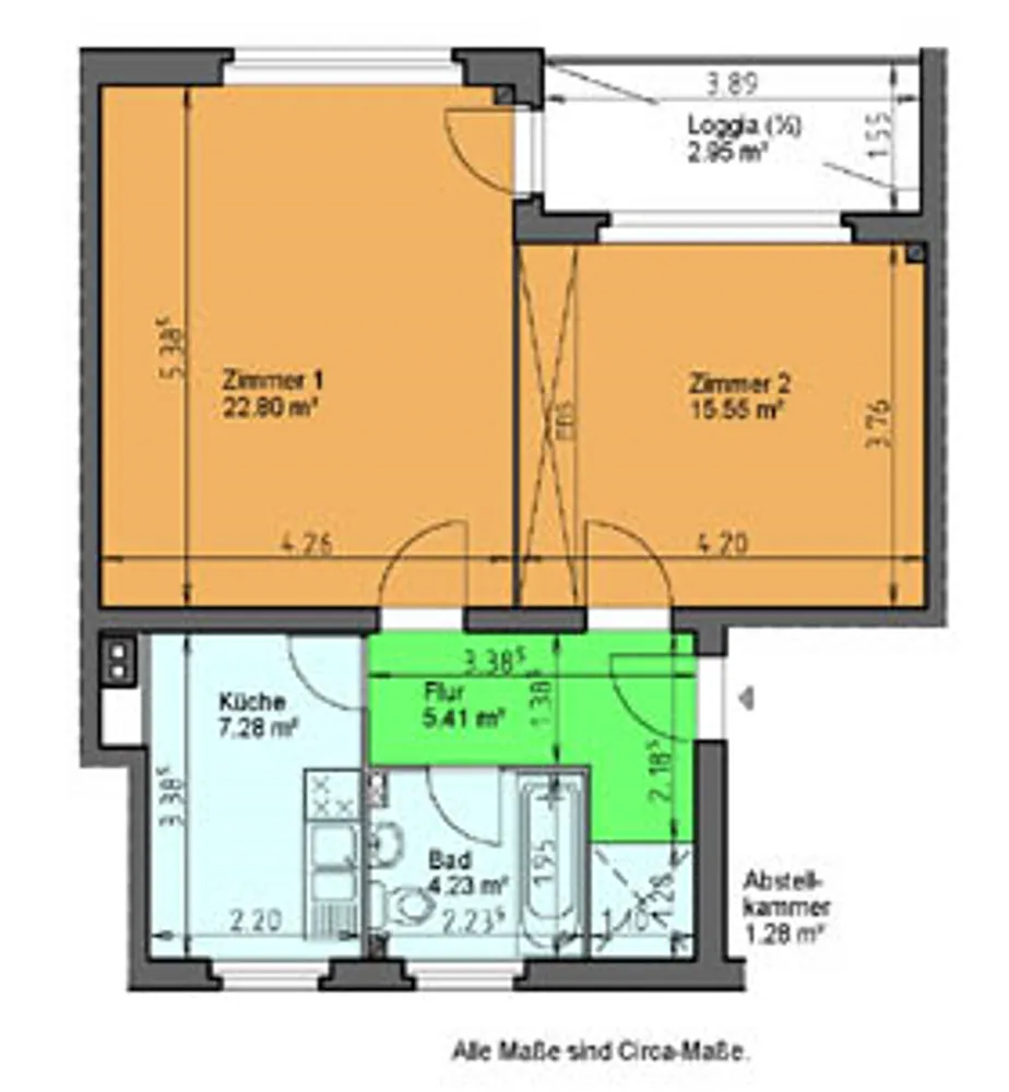 2 Zimmer Wohnung mit 60 m² in Berlin – Bild 8