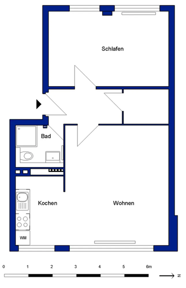 2 Zimmer Wohnung mit 53 m² in Wolfsburg – Bild 11