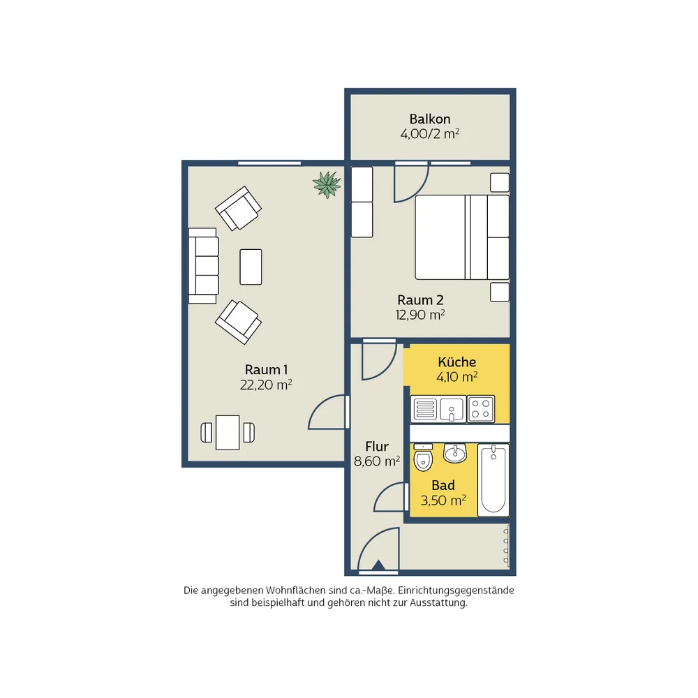 2 Zimmer Wohnung mit 54 m² in Leipzig – Bild 6