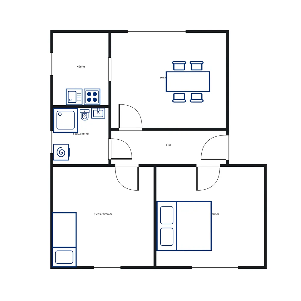 3 Zimmer Wohnung mit 55 m² in Kassel – Bild 2