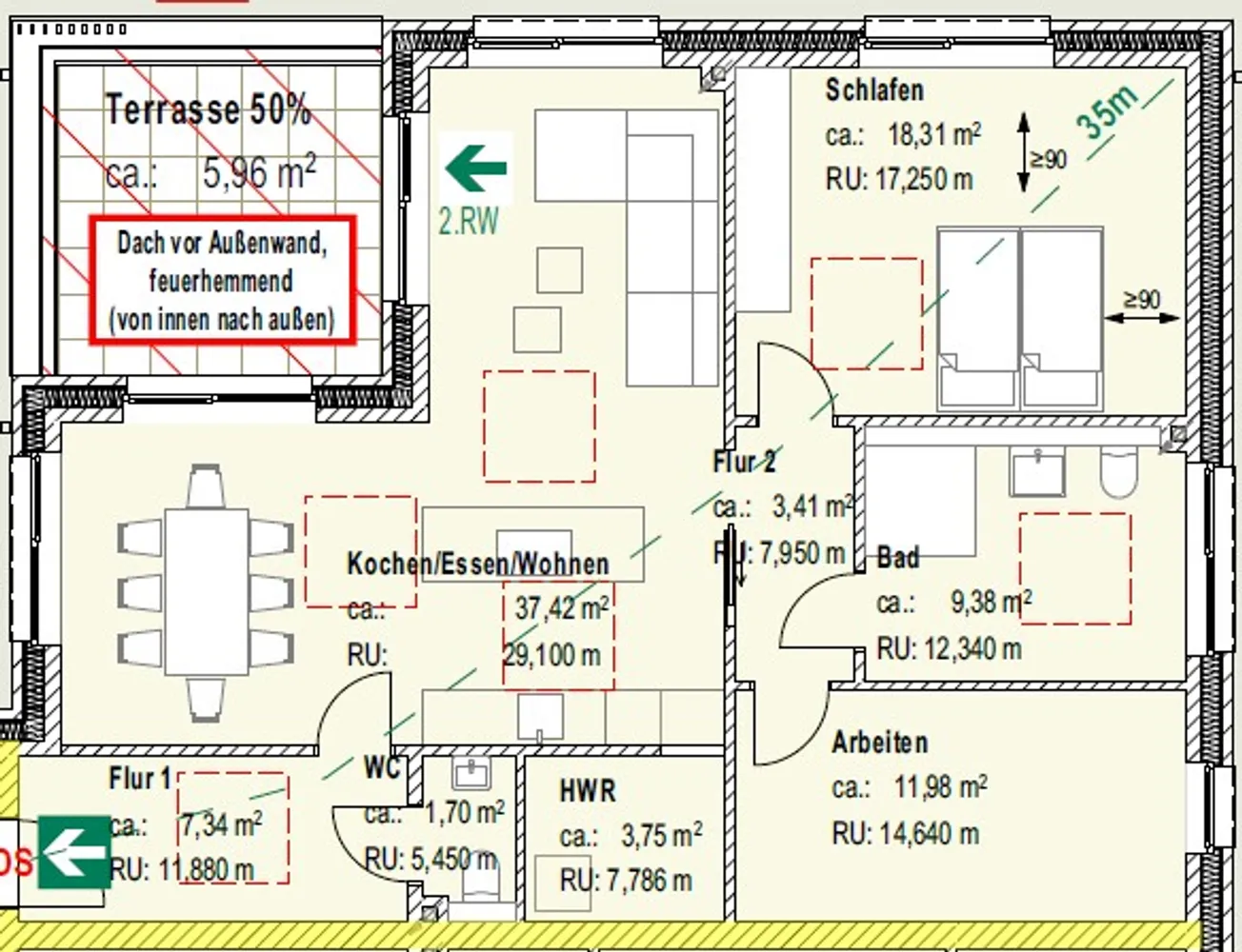 3 Zimmer Wohnung mit 97 m² in Marl – Bild 5