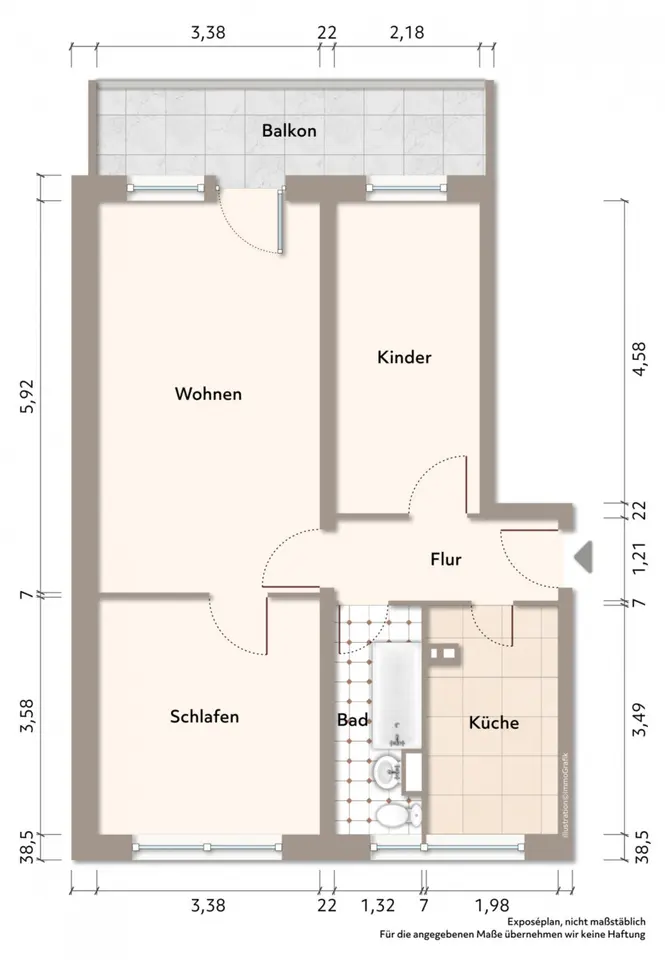 3 Zimmer Wohnung mit 60 m² in Bautzen – Bild 4