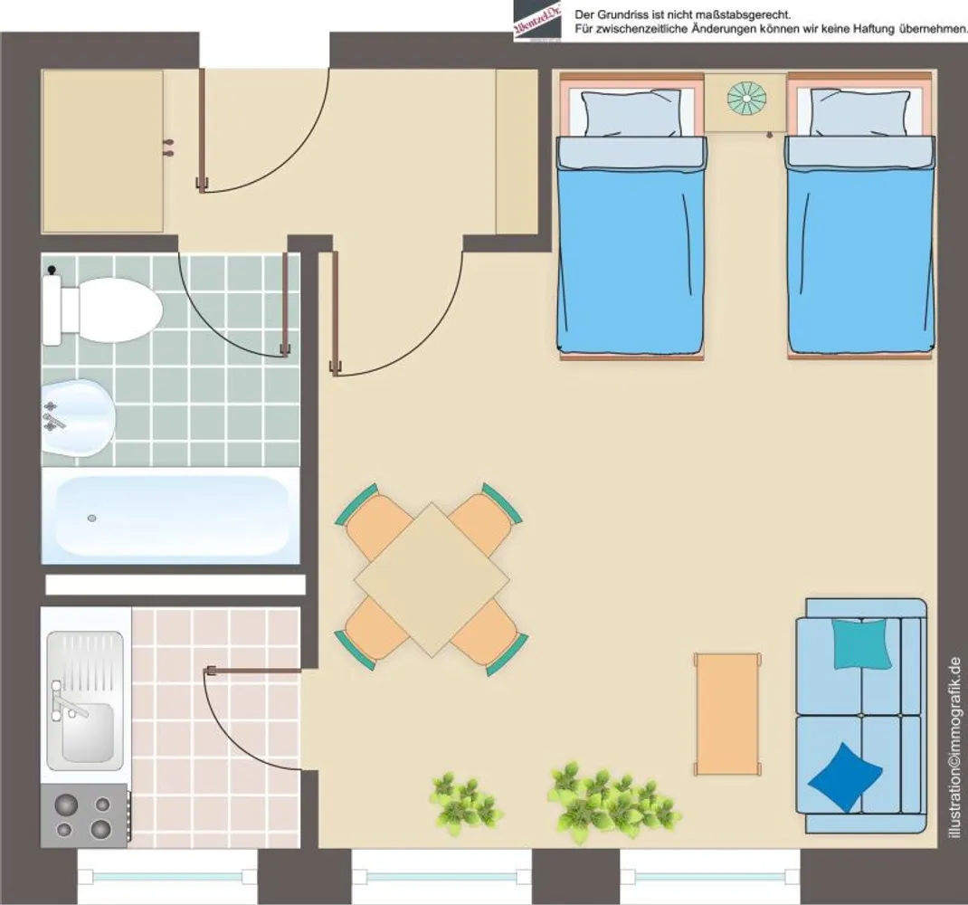 1 Zimmer Wohnung mit 31 m² in Hamburg – Bild 4