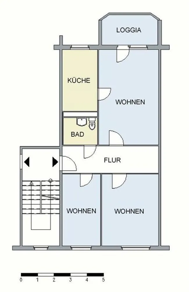 3 Zimmer Wohnung mit 69 m² in Neubrandenburg – Bild 3