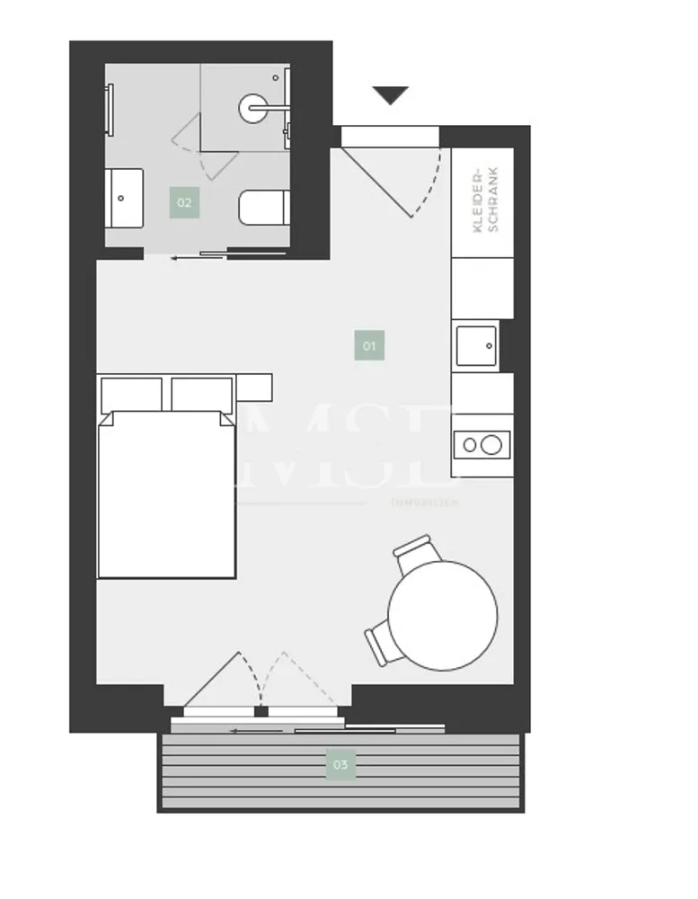 1 Zimmer Wohnung mit 23 m² in Berlin – Bild 8