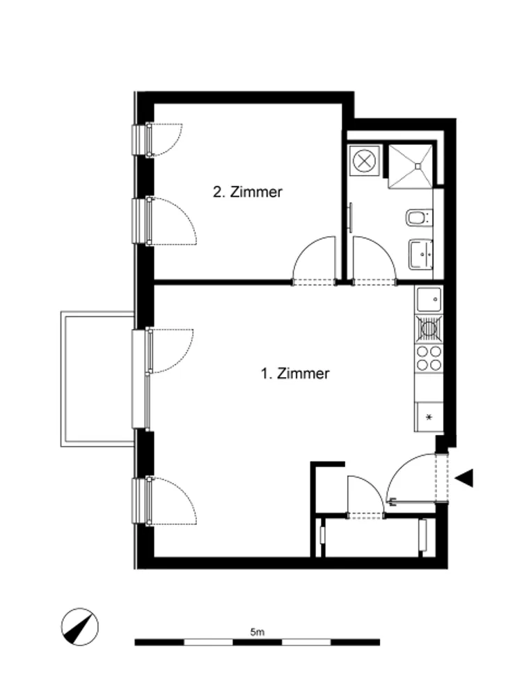 2 room apartment with 52 m² in Berlin – Photo 2