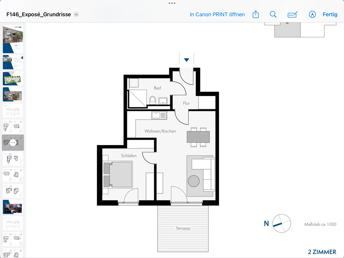 2 Zimmer Wohnung mit 59 m² in München – Bild 3