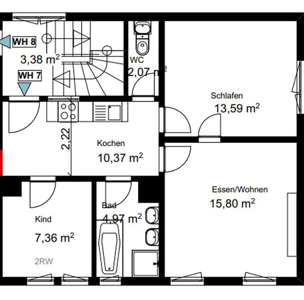3 Zimmer Wohnung mit 56 m² in Stuttgart – Bild 6