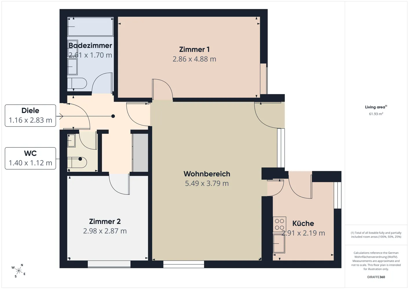 3 room apartment with 68 m² in Bonn – Photo 6