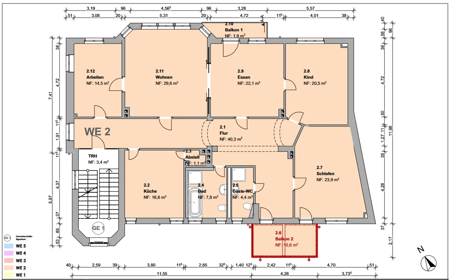 5 Zimmer Wohnung mit 192 m² in Jena – Bild 3