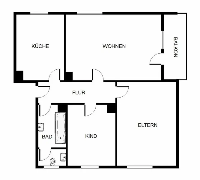 3 Zimmer Wohnung mit 73 m² in Mannheim – Bild 4