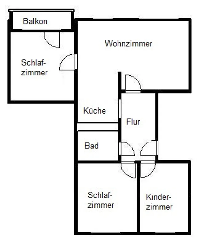 4 Zimmer Wohnung mit 69 m² in Halle (Saale) – Bild 2