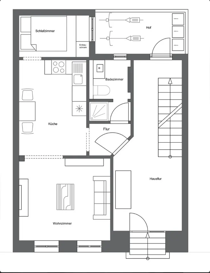 2 Zimmer Wohnung mit 35 m² in Wismar – Bild 7