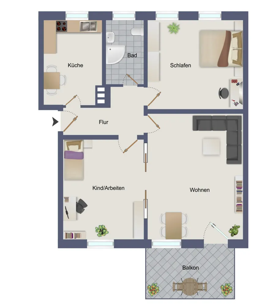 4 Zimmer Wohnung mit 101 m² in Braunschweig – Bild 12