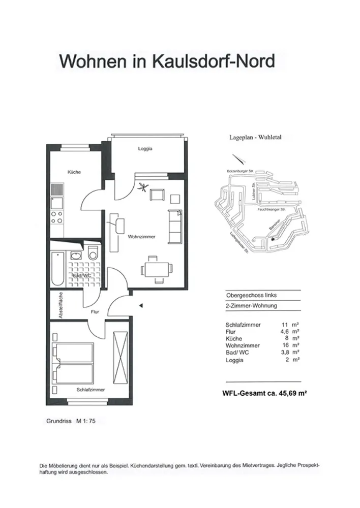 2 room apartment with 44 m² in Berlin – Photo 7