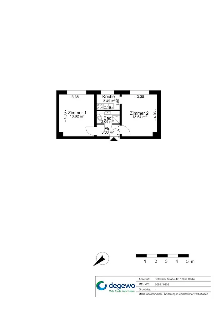 2 Zimmer Wohnung mit 36 m² in Berlin – Bild 7