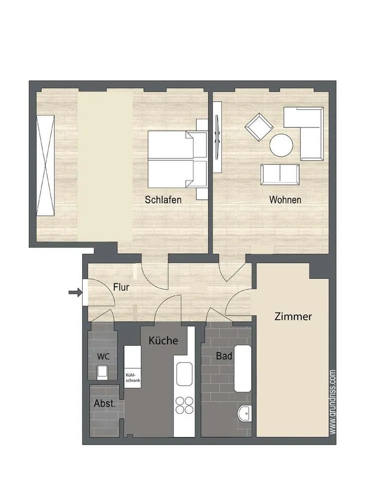 3 Zimmer Wohnung mit 96 m² in Leipzig – Bild 2