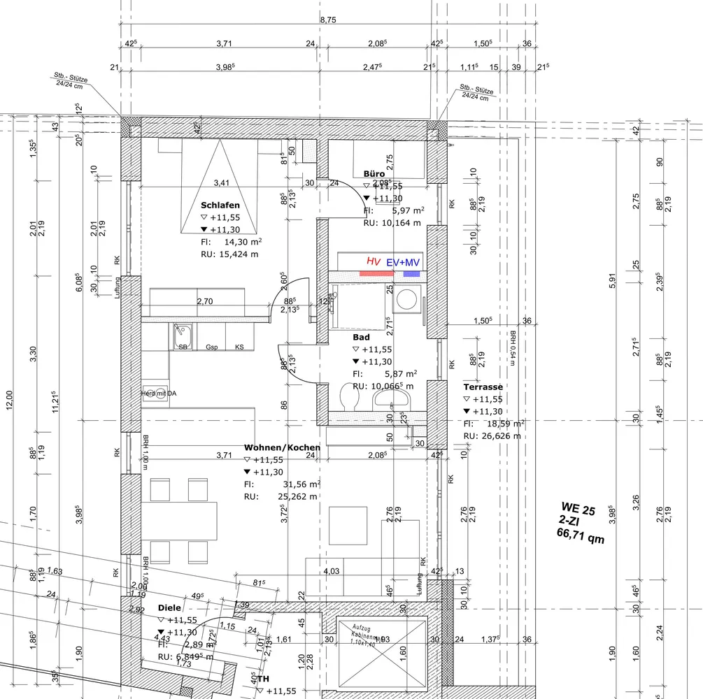 3 Zimmer Wohnung mit 66 m² in Weiden in der Oberpfalz – Bild 1