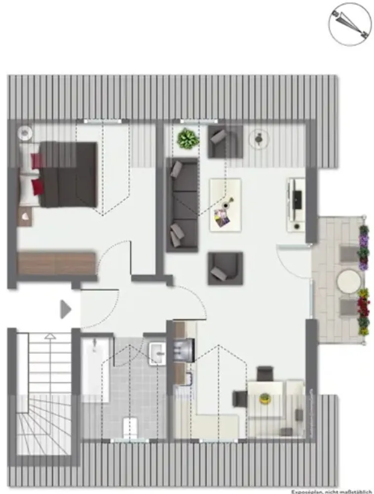 2 Zimmer Wohnung mit 44 m² in München – Bild 6