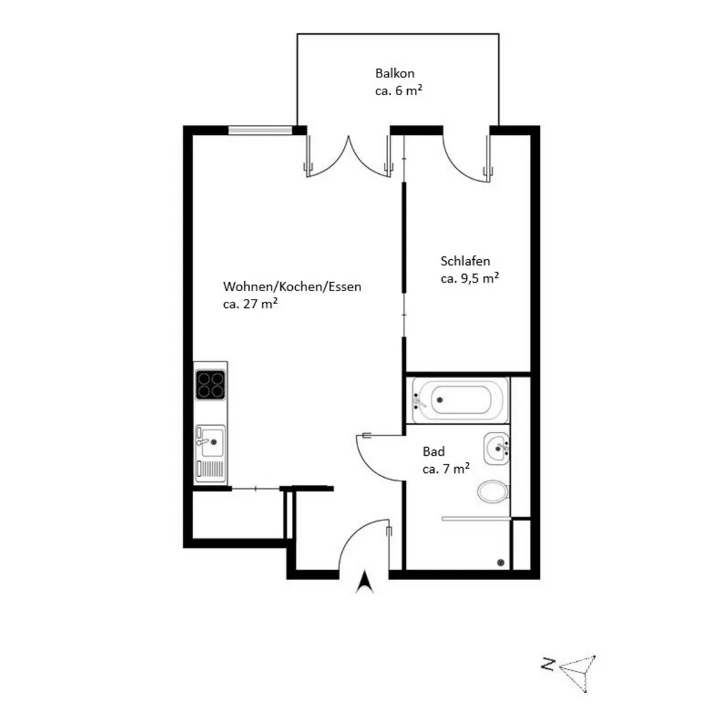 2 Zimmer Wohnung mit 47 m² in Berlin – Bild 10