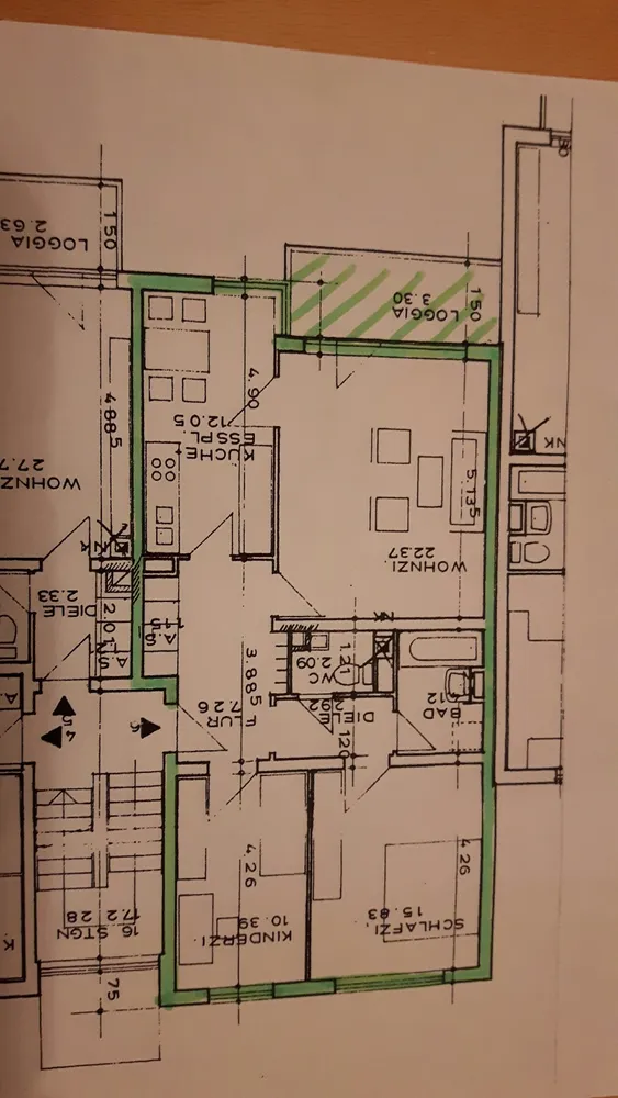 3 Zimmer Wohnung mit 82 m² in Straubing – Bild 2