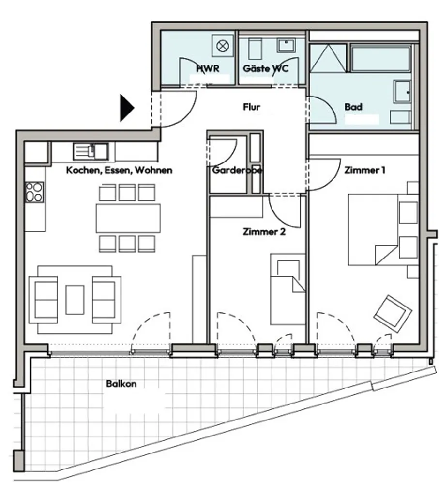 3 Zimmer Wohnung mit 94 m² in Frankfurt am Main – Bild 11