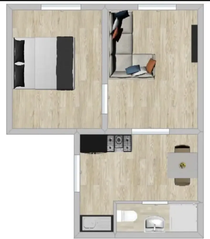 2 room apartment with 39 m² in Ludwigshafen am Rhein – Photo 4